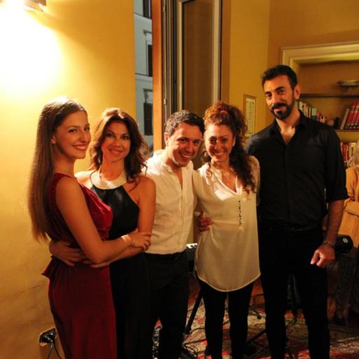 with Rosy Messina,  Eleonora Segaluscio, Stefania Fratepietro e Mauro Scardini